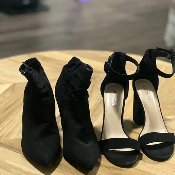 Fergie Women's Black Heeled Boots - Picture 1 of 4